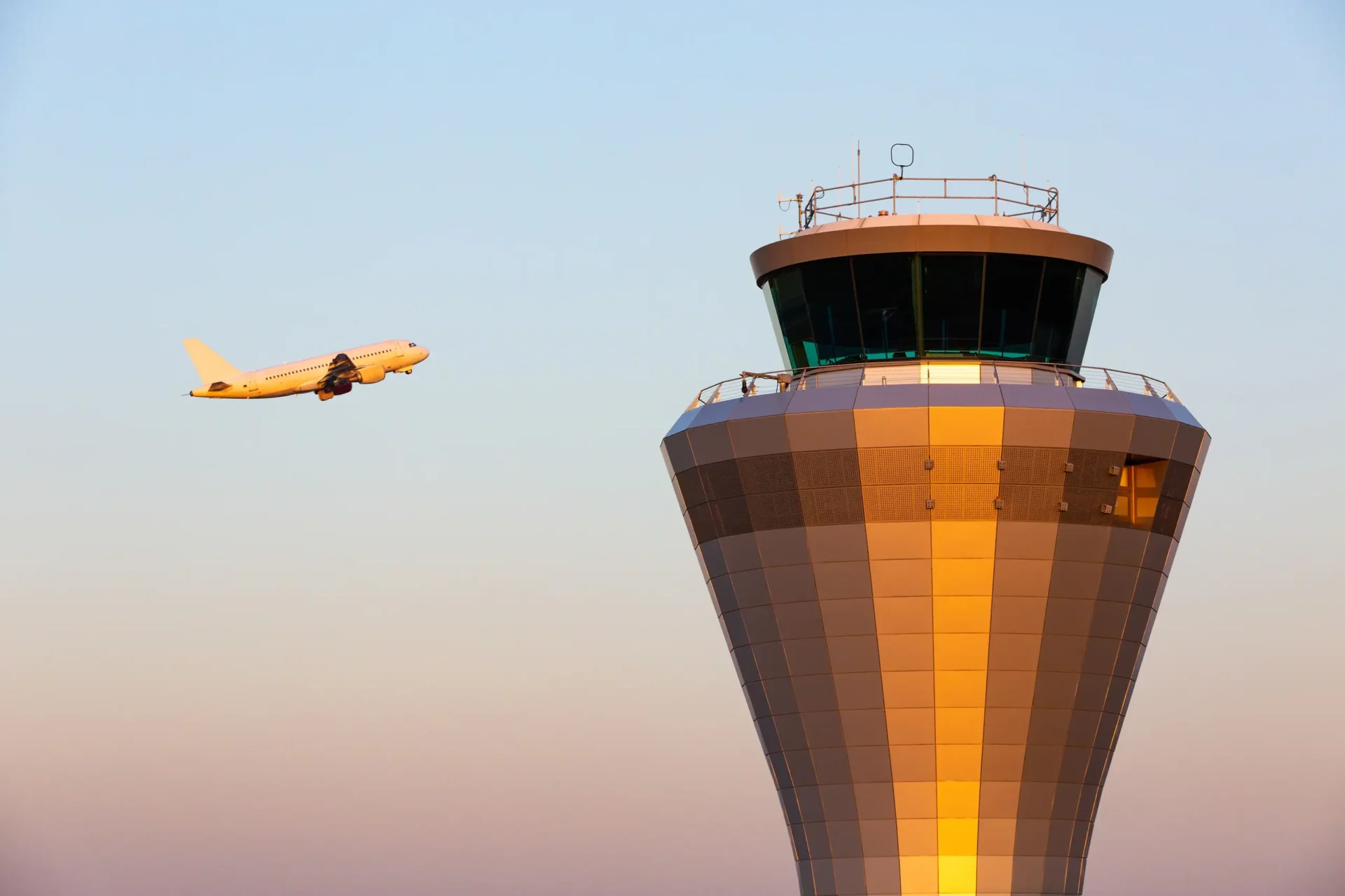 A plane taking off at the nearby Birmingham Airport. 