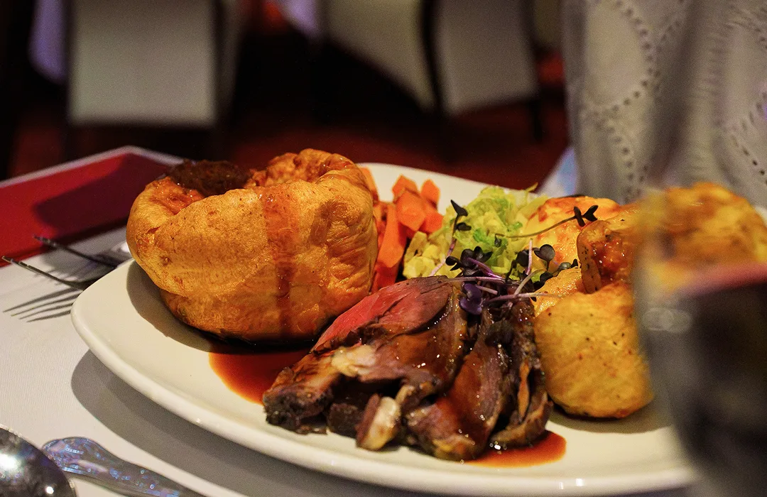 The famous Arden’s Sunday lunch, smothered in gravy. 