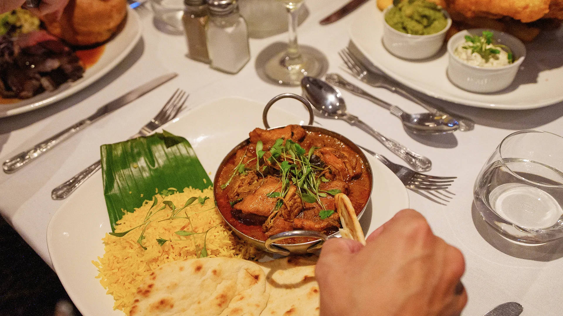A delicious curry served at Arden Hotel Restaurant. 