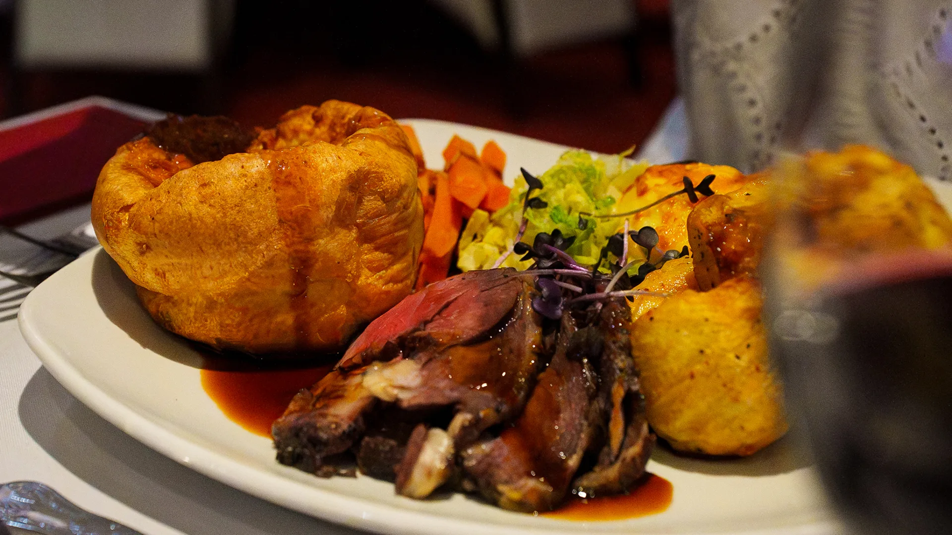 The famous Arden Sunday lunch, smothered in gravy.