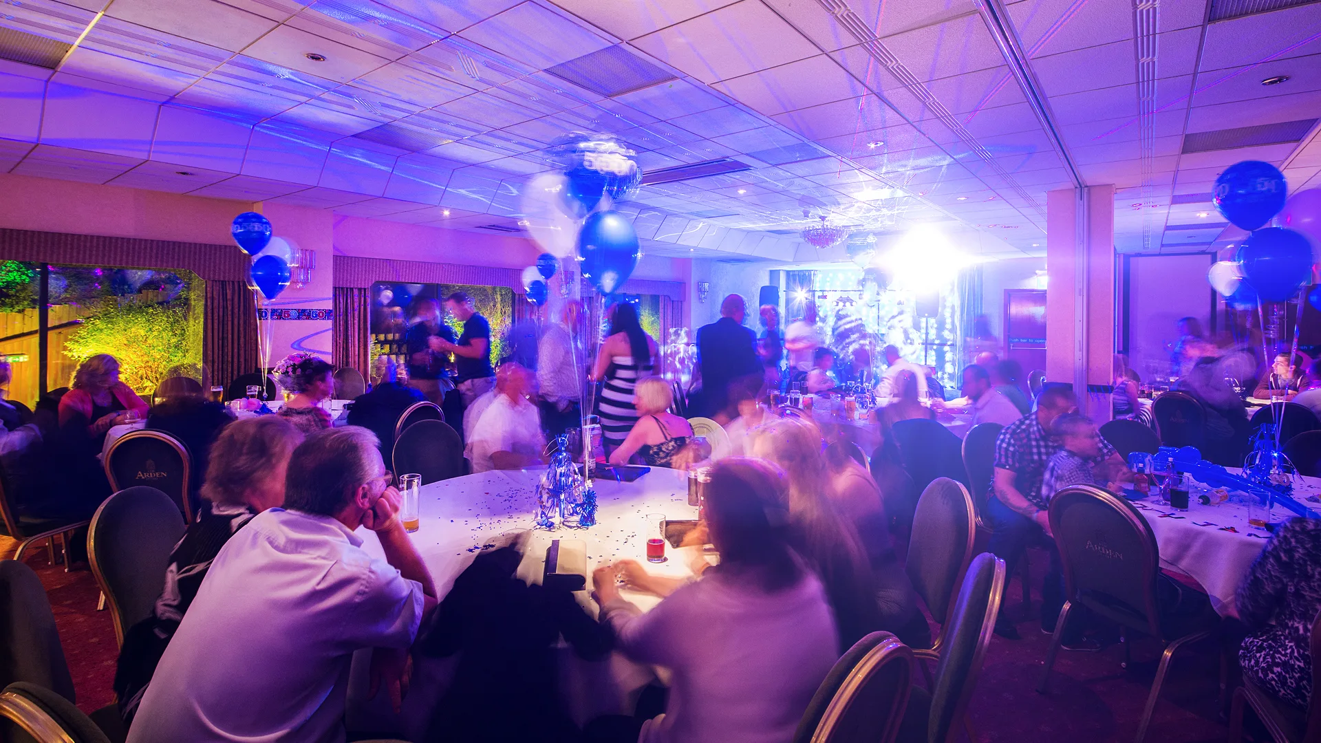 A crowded celebration, held in our picturesque event space in Solihull.
